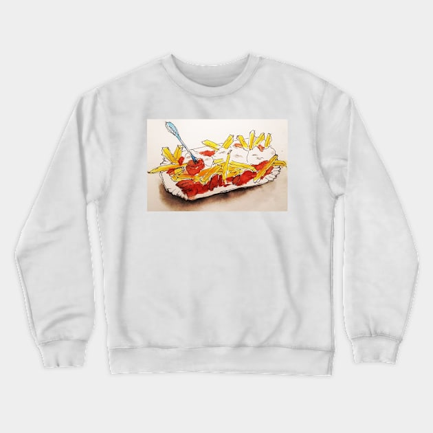 Berliner Currywurst Crewneck Sweatshirt by Gerrit Koenig